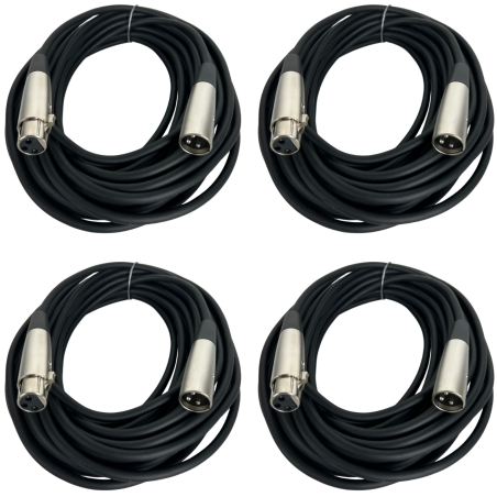 4 Cable Jack Canon A Plug Canon 10 Metros Para Microfon...
