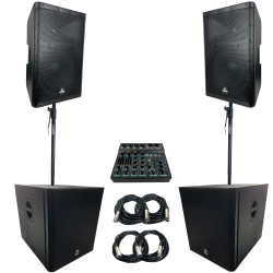 Paquete Elite Sistema De Audio Profesional Completo Para Eventos