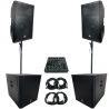 Paquete Elite Sistema De Audio Profesional Completo Para Eventos