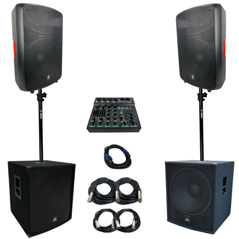 Kit Impacto Plus Audio Profesional Para Sonorización De Eventos