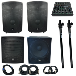 Kit Impacto Plus Audio Profesional Para Sonorización De Eventos