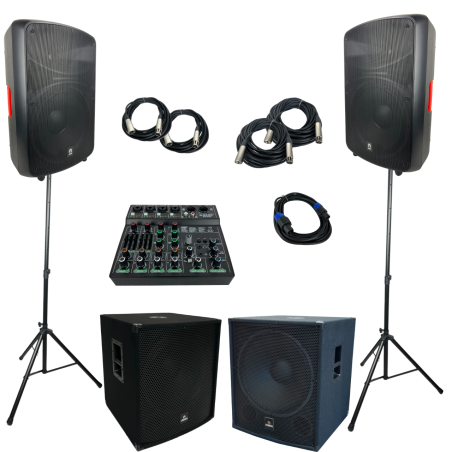 Kit Impacto Plus Audio Profesional Para Sonorización De Eventos