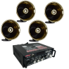 Kit Perifoneo Voceo Amplificador Publidifusion 4 Trompe...