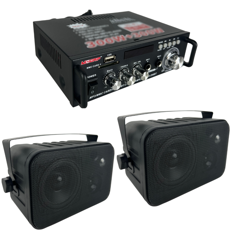 Amplificador Sonido Ambiental 2 Bafles Ambientales Boci...