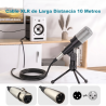 Cable 10 Metros Xlr Ó Dmx Jack Canon A Macho Canon Micr...