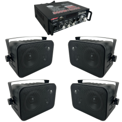 Amplificador Sonido Ambiental 4 Bafles Ambientales Boci...
